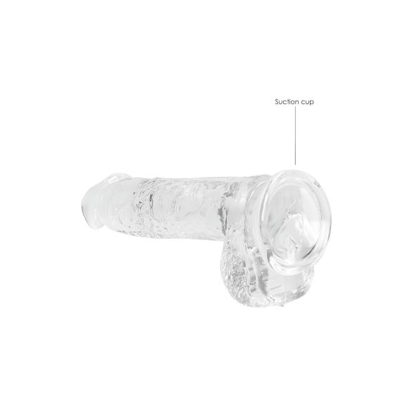 RealRock - realistisk dildo - gennemsigtig - 15cm