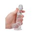 RealRock - realistisk dildo - gennemsigtig - 15cm