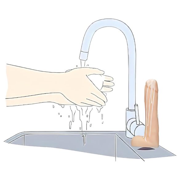 Dicky Cum - penis sæbe med testikler - natur - 250g