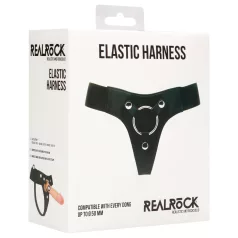 RealRock - elastisk underdel - strap-on tilbehør - sort