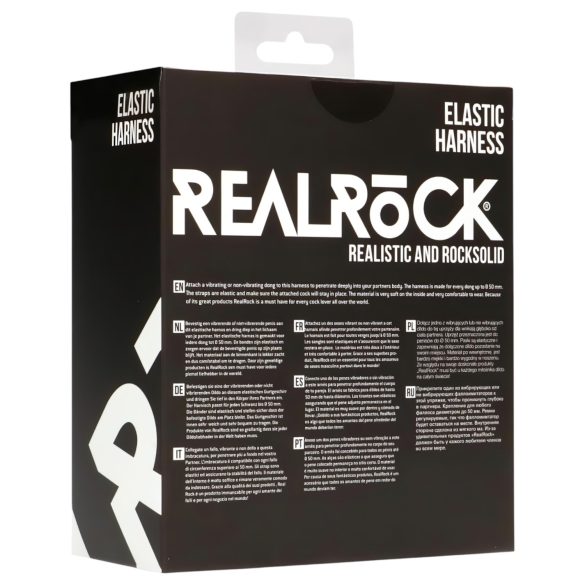 RealRock - elastisk underdel - strap-on tilbehør - sort