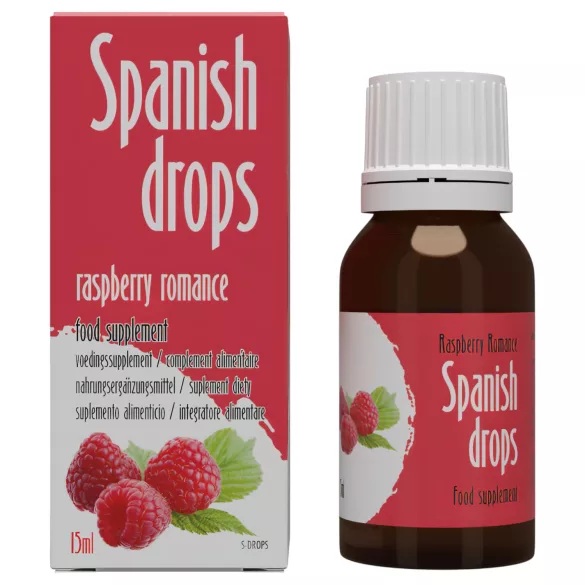 Cobeco Spanish Drops - lystdråber - hindbærsmag - 15ml
