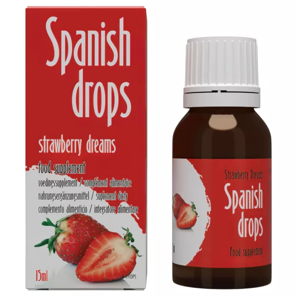 Cobeco Spanish Drops - lystdråber - jordbærsmag - 15ml