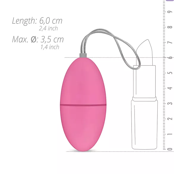 Easytoys - trådløst vibratoræg - 7 vibrationer - pink