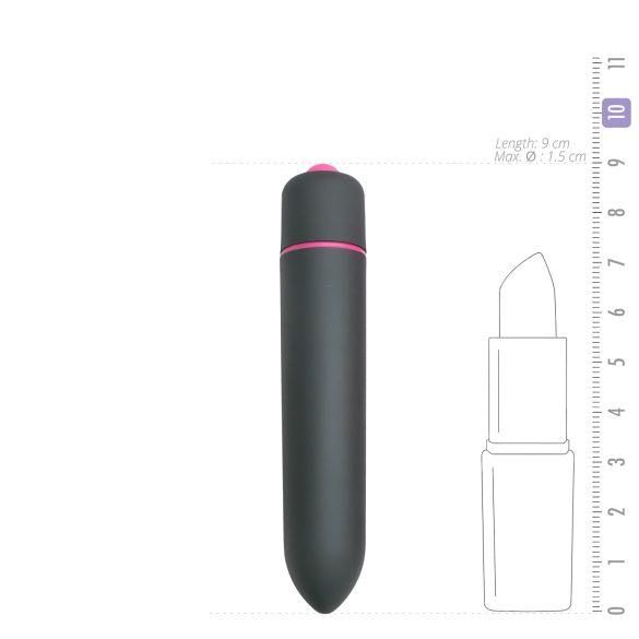 Easytoys Bullet - vandtæt minivibrator (sort)