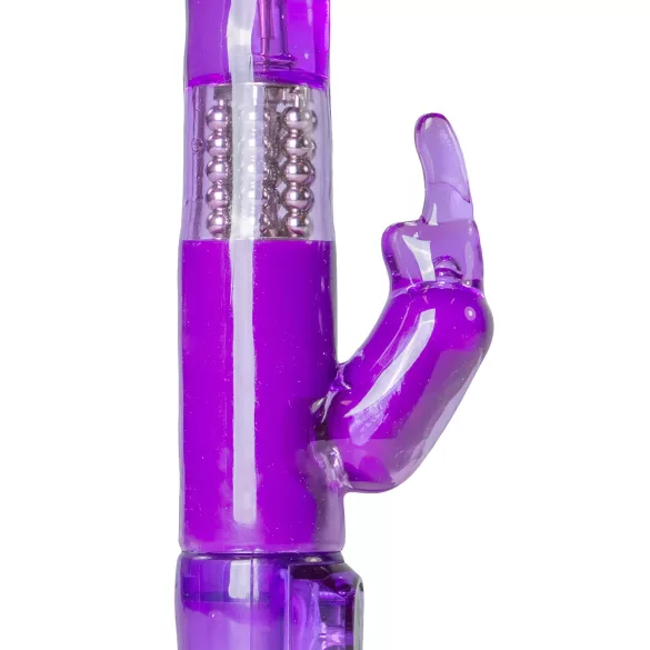 Easytoys Rabbit - rabbitvibrator med roterende perler og klitorisarm - lilla