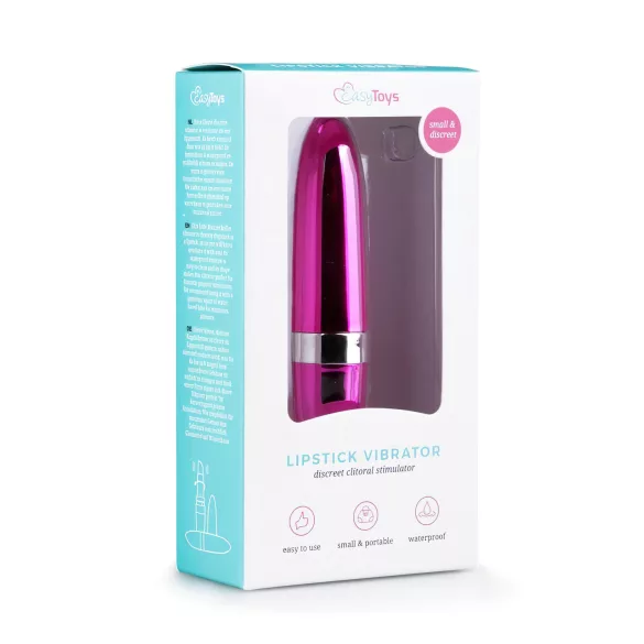 Easytoys - minivibrator i læbestiftform - vandtæt - pink