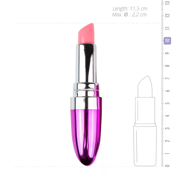 Easytoys - minivibrator i læbestiftform - vandtæt - pink