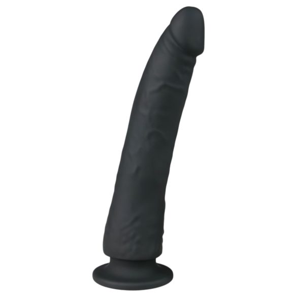 Easytoys - dildo med sugekop - 100% silikone - 21cm - sort