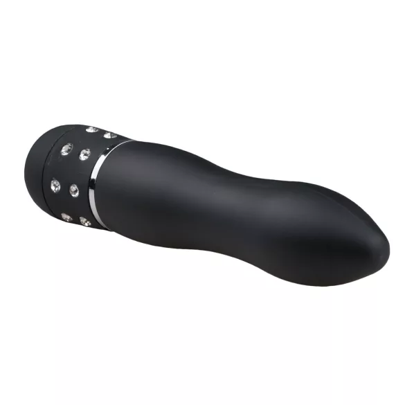 Easytoys - mini vibrator - buet diamant-design - sort