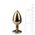 Easytoys Metal No.1 - Anal Plug med Hvid Sten - Guld (2,5 cm)
