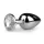 EasyToys - metal anal plug (sølv-hvid)