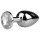 EasyToys - metal anal plug (sølv-hvid)