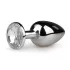EasyToys - metal anal plug (sølv-hvid)