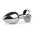 EasyToys - metal anal plug (sølv-hvid)
