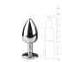 EasyToys - metal anal plug (sølv-hvid)