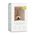 Easytoys Metal No.7 - Pink sten, kegleformet analplug - guld (3 cm)