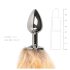 Easytoys Fox NO1 - metal anal plug med rævehale (sølv-rød)