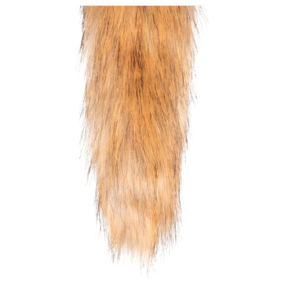 Easytoys Fox NO1 - analplug med rævehale - metal - guld/rød