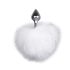 Easytoys Bunny NO1 - metal anal plug med kaninhale (sølv-hvid)