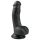 Easytoys - dildo med sugekop og testikler - sort 15cm