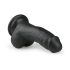 Easytoys - dildo med sugekop og testikler - sort 15cm