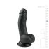 Easytoys - dildo med sugekop og testikler - sort 15cm