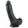 Easytoys - sugekop-dildo med testikler (20 cm) - sort