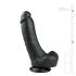 Easytoys - sugekop-dildo med testikler (20 cm) - sort