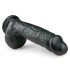Easytoys - dildo med sugekop og testikler - 22,5 cm - sort