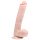 Easytoys - dildo med testikler og sugekop - stor - natur 26,5cm