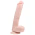 Easytoys - dildo med testikler og sugekop - stor - natur 26,5cm