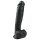 Easytoys - dildo med sugekop og testikler - stor - sort - 26,5cm