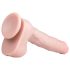 Easytoys - Sugekop Dildo med Kugler (29,5cm) - Natur