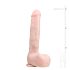 Easytoys - Sugekop Dildo med Kugler (29,5cm) - Natur