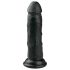 Easytoys - realistisk dildo med sugekop - 15,5 cm - sort