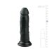 Easytoys - realistisk dildo med sugekop - 15,5 cm - sort