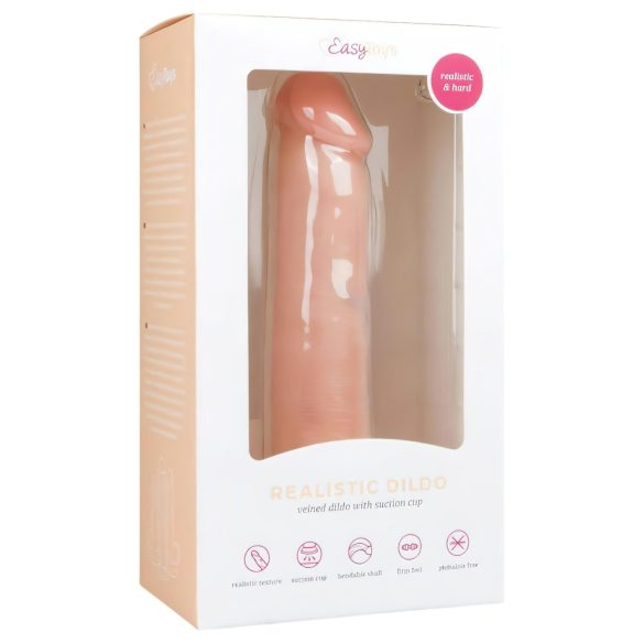 Easytoys - realistisk dildo med sugekop - 20,5cm - natur