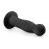 Easytoys - analdildo med sugekop - ribbet - sort 14cm