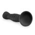 Easytoys Ribbed - sugekop anal dildo (14 cm) - sort
