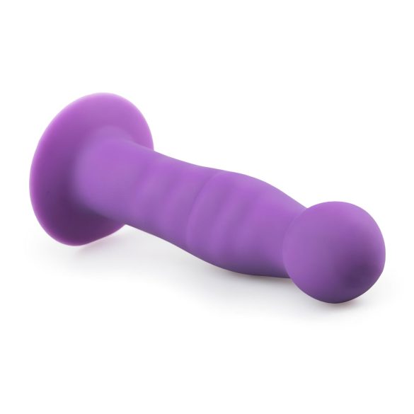 Easytoys - dildo med bølger og sugekop - lilla