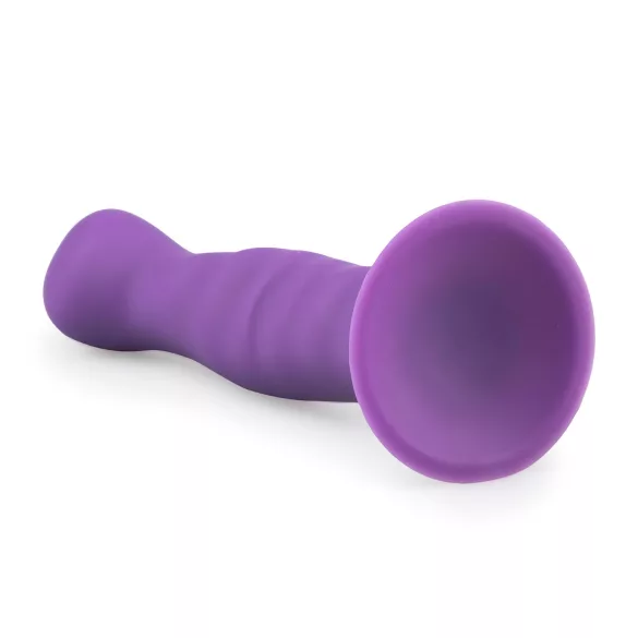 Easytoys - dildo med bølger og sugekop - lilla