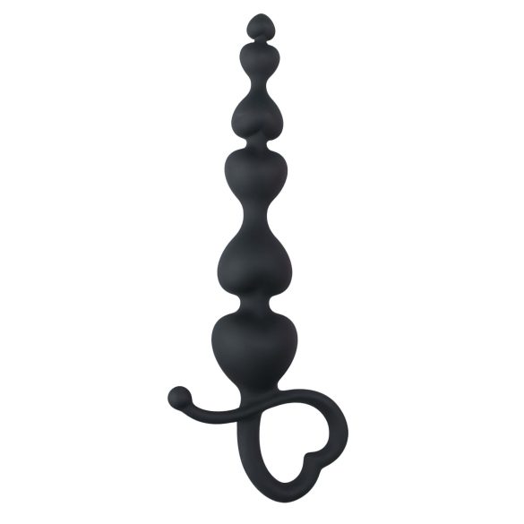 EasyToys - analdildo med kugler - sort