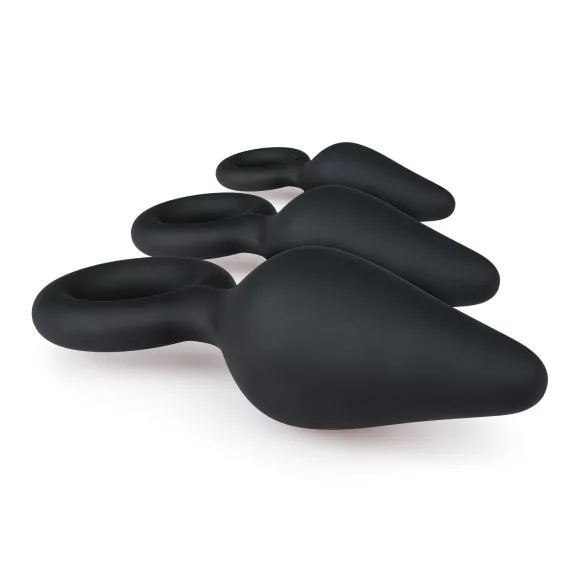 Easytoys - analprop sæt med ring - 3 stk sort