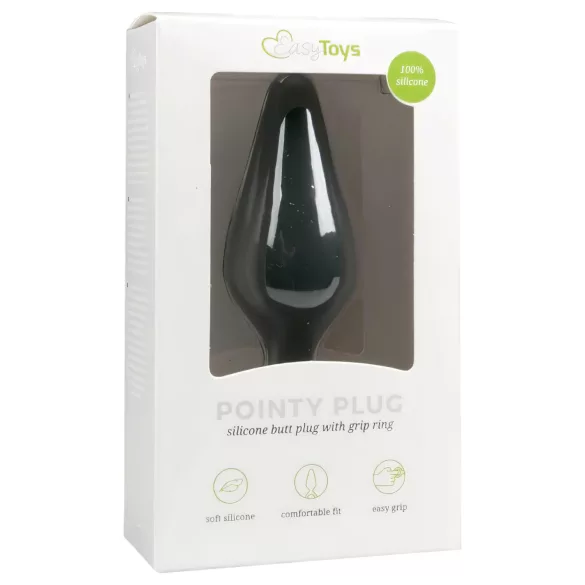 Easytoys - analplug - lille størrelse - sort
