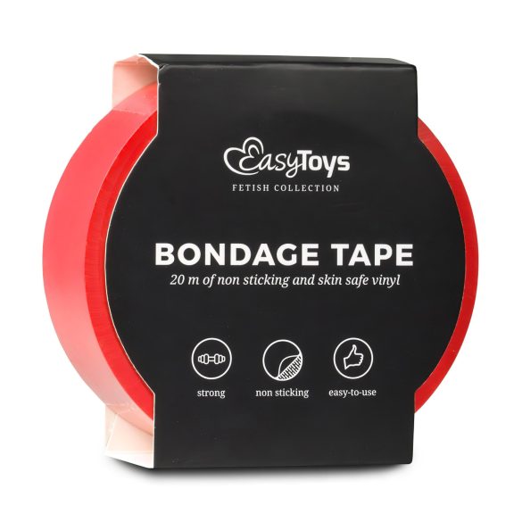 Easytoys - bondage tape - rød - 20m