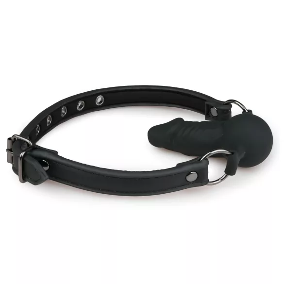 Easytoys - mundgag med indvendig dildo - sort