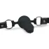 EasyToys - mundknebel med indvendig dildo (sort)