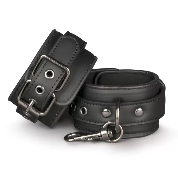 Easytoys - håndjern - kunstlæder - sort