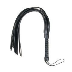 Easytoys - flogger pisk - blød kunstlæder - sort